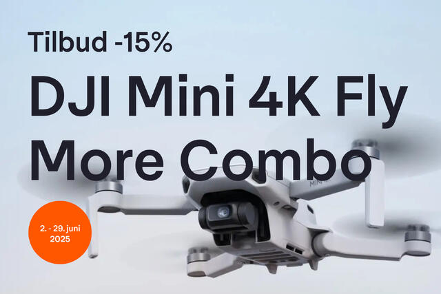 -15% på DJI Mini 4K Fly More Combo